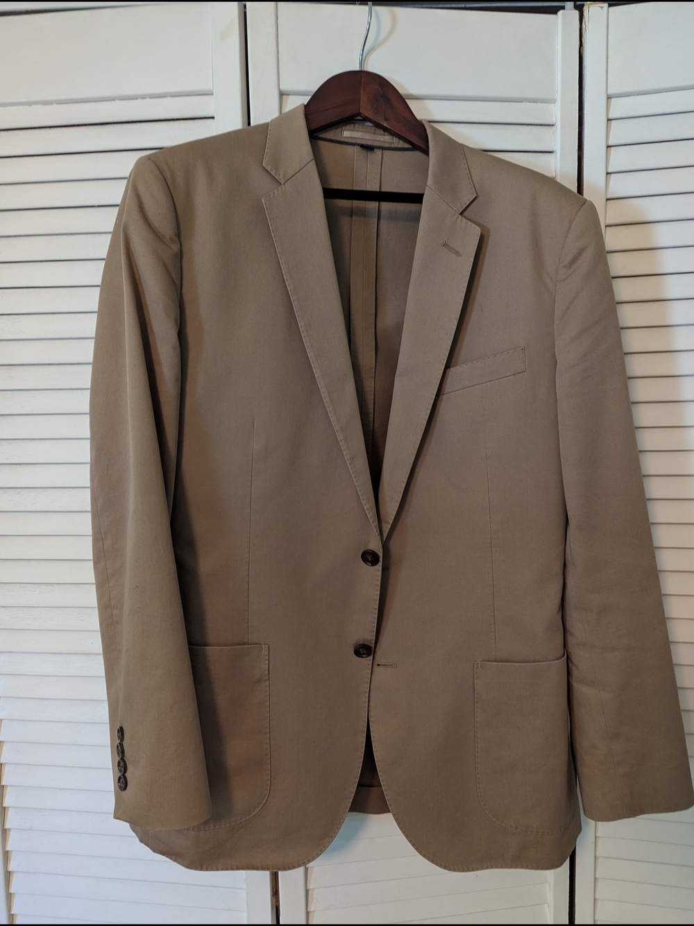J. Crew Khaki Sport Coat Blazer Unlined